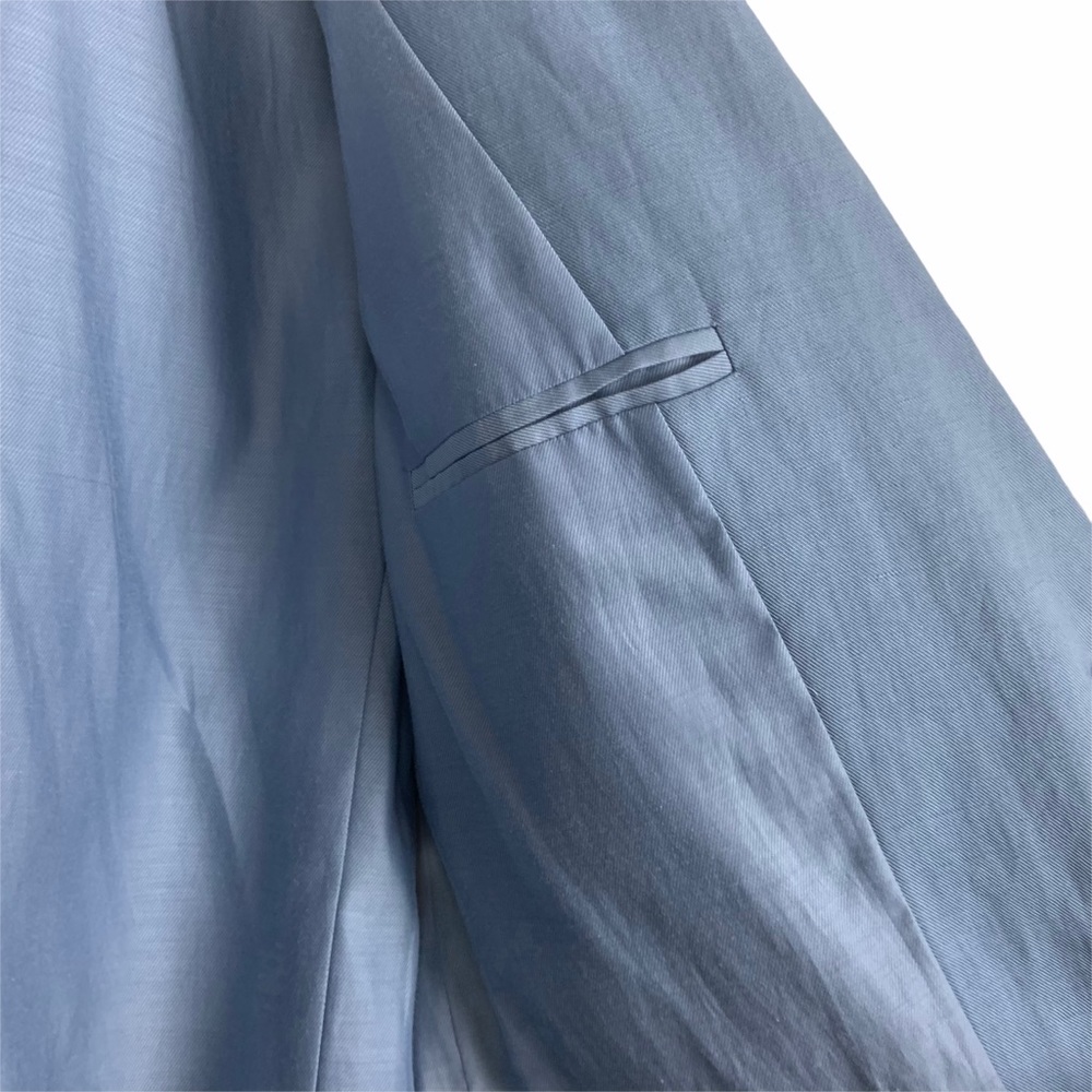 Everlane The Cotton-Linen Blazer Size 8 Blue - Picture 8 of 12